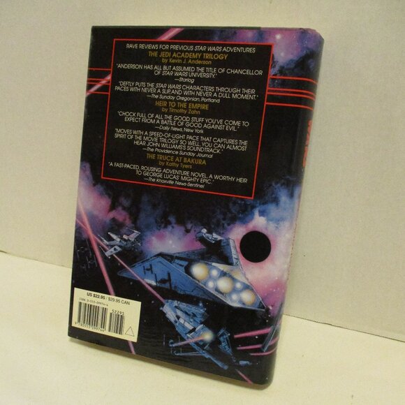 Star Wars Dark Saber Vintage 1995 Medium Black White Reading Book - Picture 2 of 6